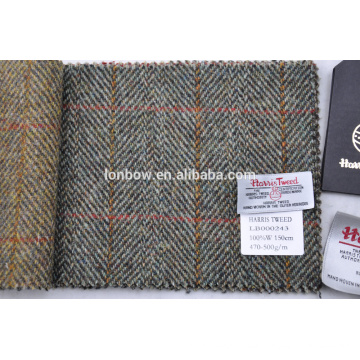 естественный дизайн чистой шерсти твидовые ткани из Шотландии